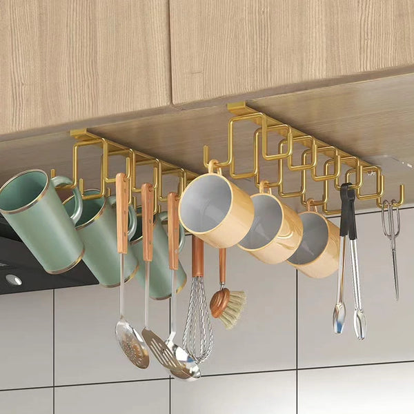 Over the cabinet cup hangers