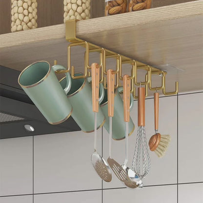 Over the cabinet cup hangers