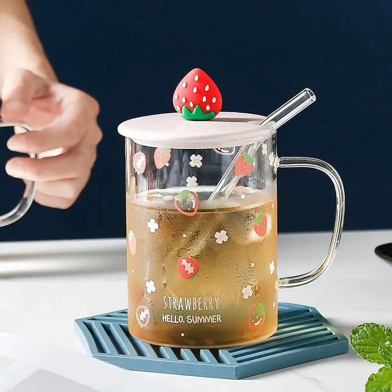 Fruit Style Transparent Glass Cup