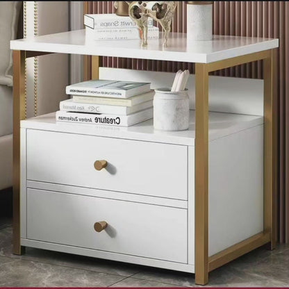 Double Drawer Bedside Cabinet