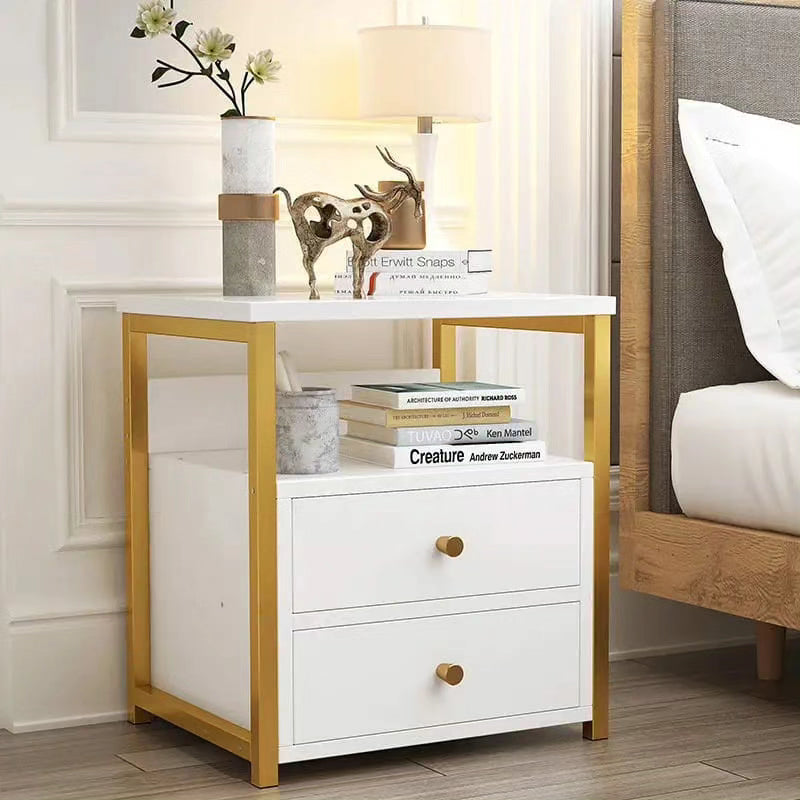 Luxury Double Drawer Bedside Cabinet