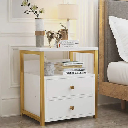 Double Drawer Bedside Cabinet