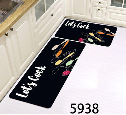 2 in 1 Kitchen rubber mats no slipping