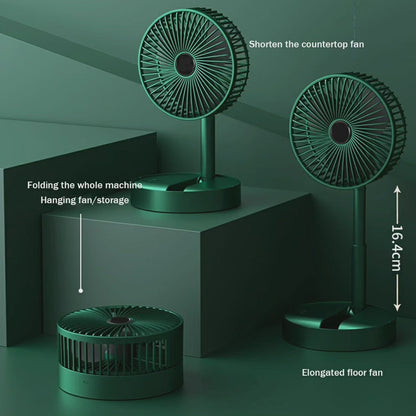 Telescopic Mini Foldable Fan Green only BlackNov