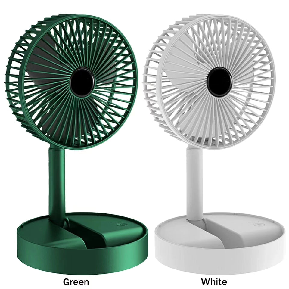 Telescopic Mini Foldable Fan Green only BlackNov