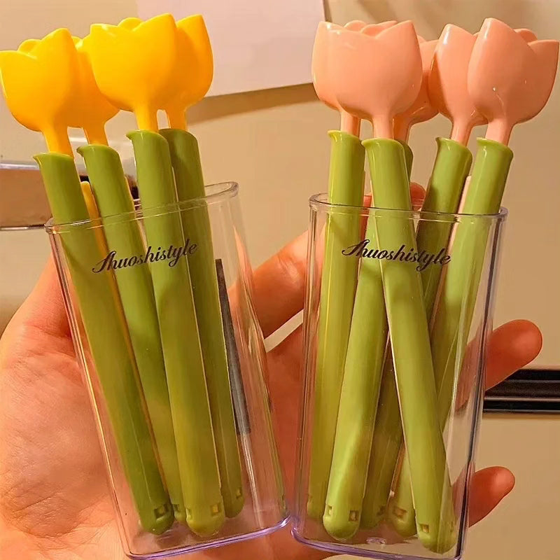 5pcs Set Magnetic Tulip Fridge Food Storage Clips