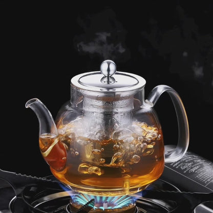 600ml Heat resistant Glass kettle with infuser