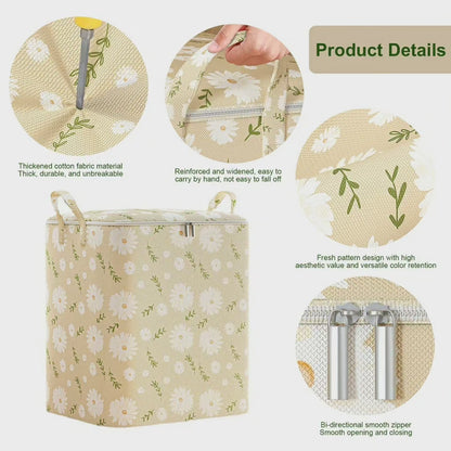 3pcs Non Woven Zipper Storage Quilt Bag