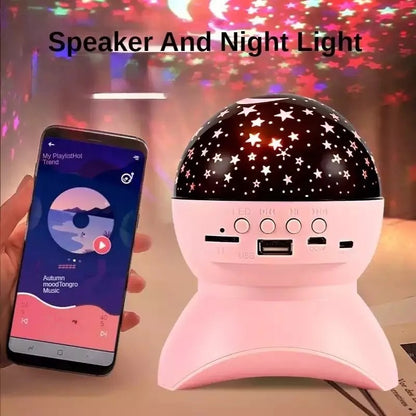 Bluetooth speaker star projector light