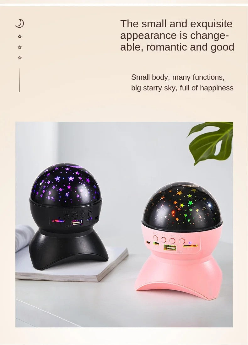 Bluetooth speaker star projector light