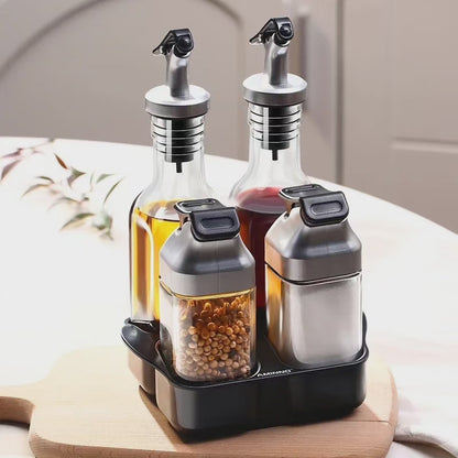 5 in 1 Season set Salt pepper spy vinegar set