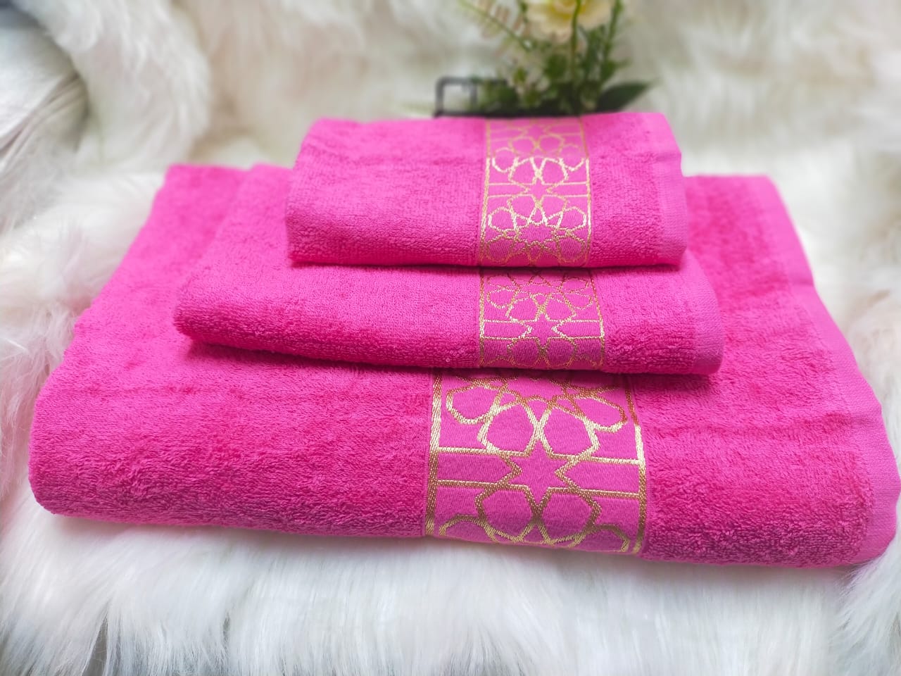 3 in 1 Egyptian cotton towels