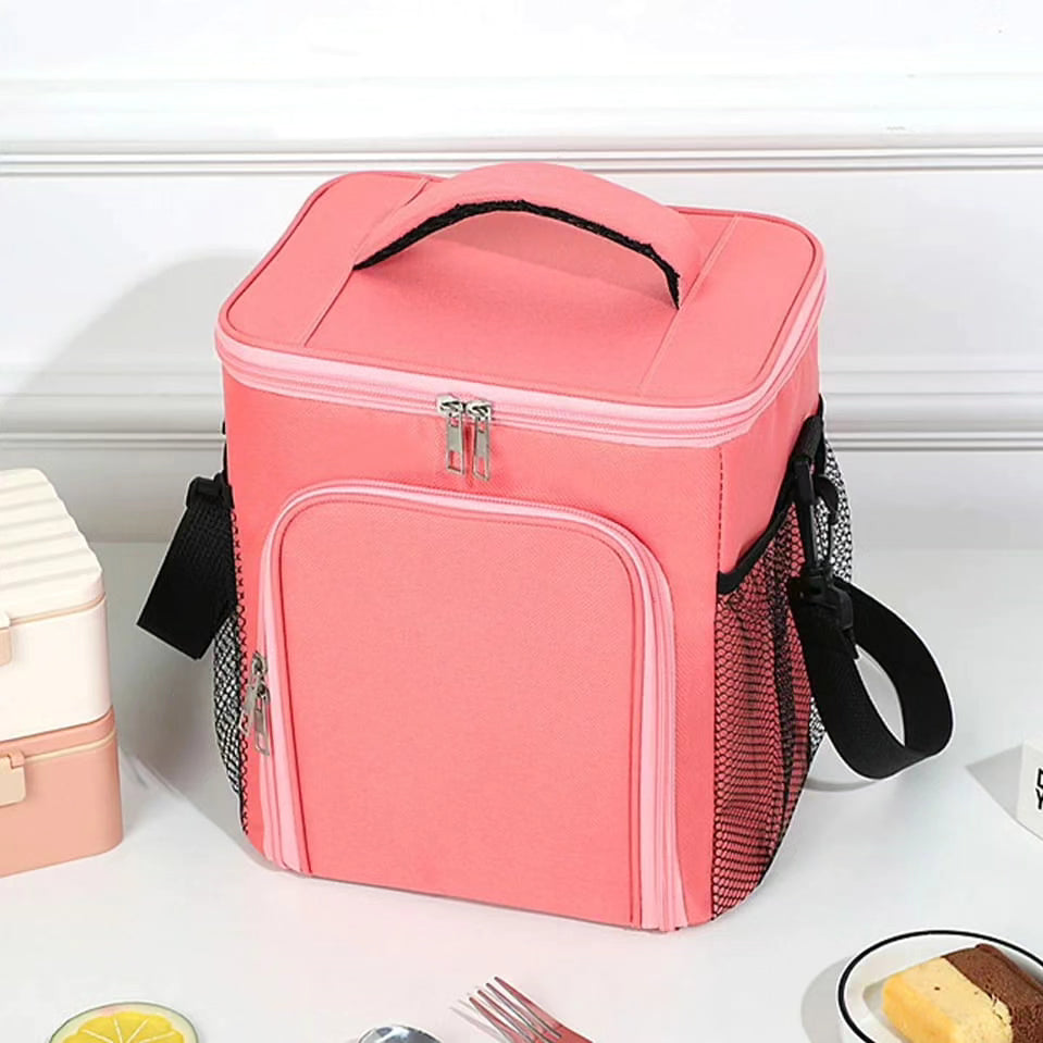 Large Capacity 2 Compartment Lunch Bag