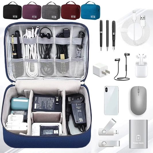 Travel electronic accessories cable organizer