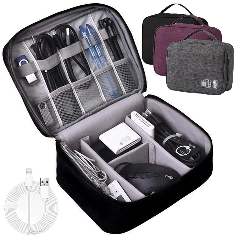 Travel electronic accessories cable organizer