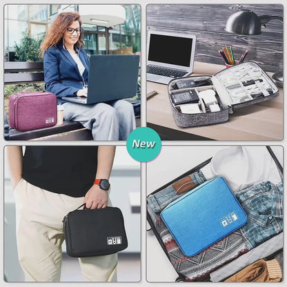 Travel electronic accessories cable organizer