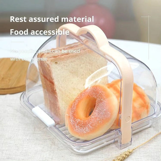 Portable Plastic Bread Storage Box with Roll up Lid