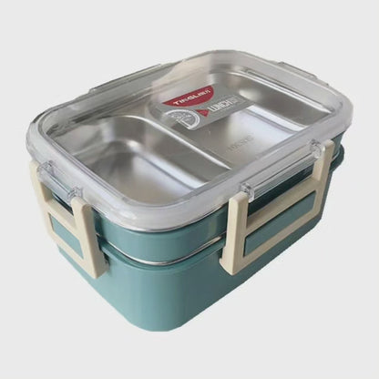 Double Layered Children Stainless Steel Lunch Box