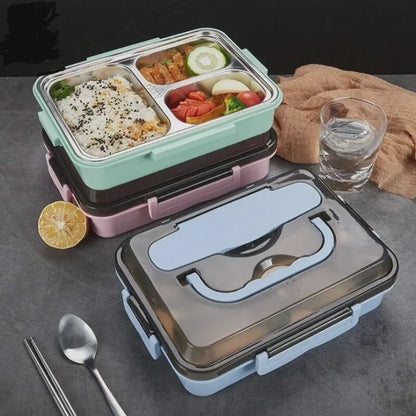 3 Grid Stainless Steel Lunch Box