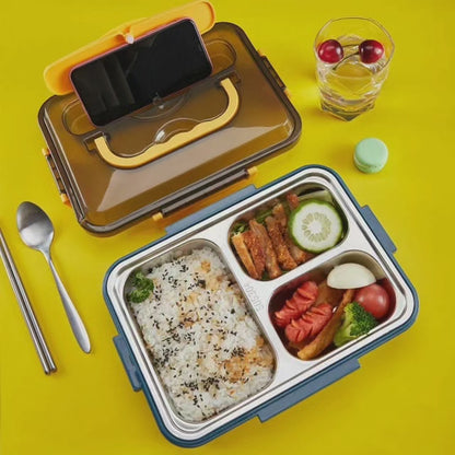 3 Grid Stainless Steel Lunch Box