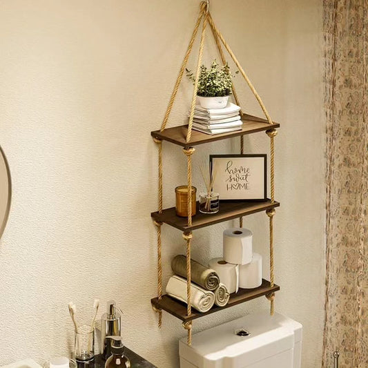 3 Tier Wooden Floating Shelf