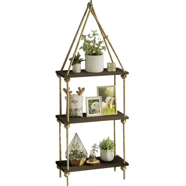 3 Tier Wooden Floating Shelf