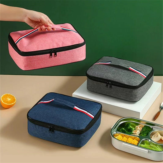 Large Square Insulated Lunch Bag