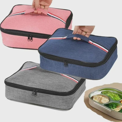 Large Square Insulated Lunch Bag