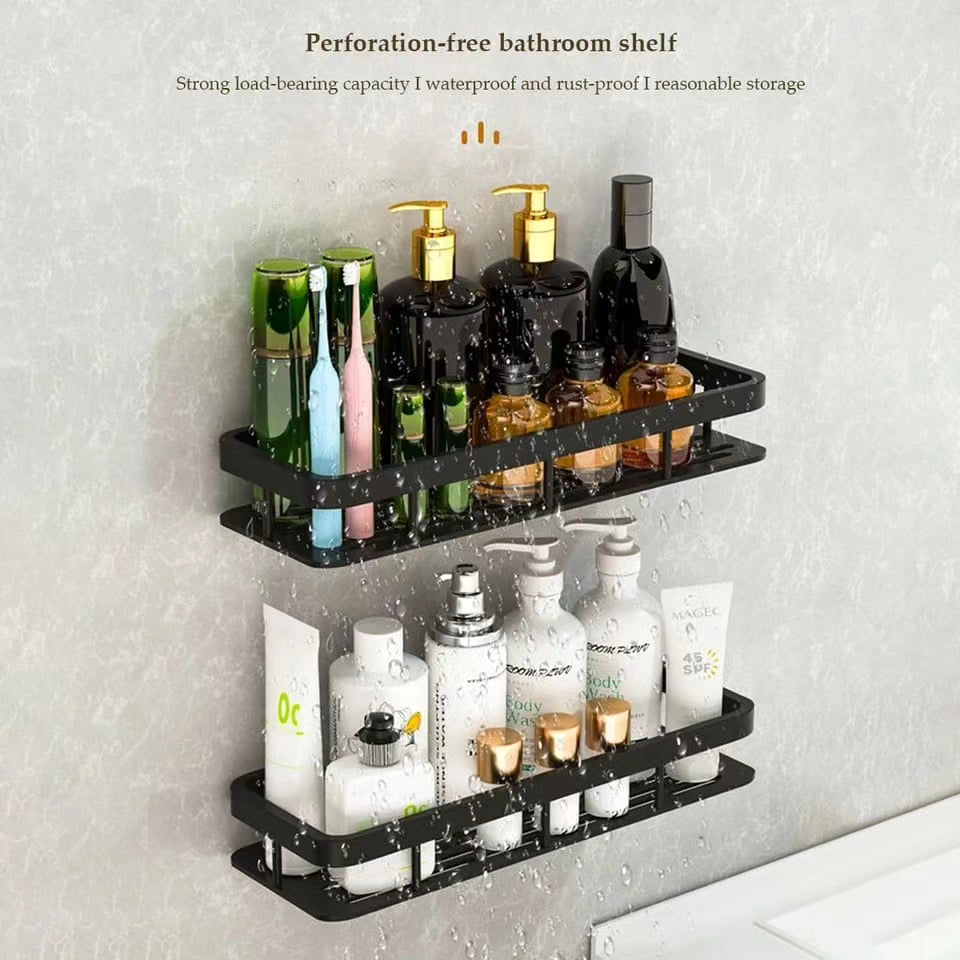 4pcs Set Shower Caddy Shelf/Bathroom Organizer