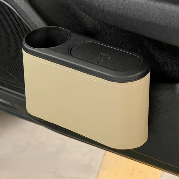 2 in 1 Multipurpose Car Hanging Door Trash Can BlackNov