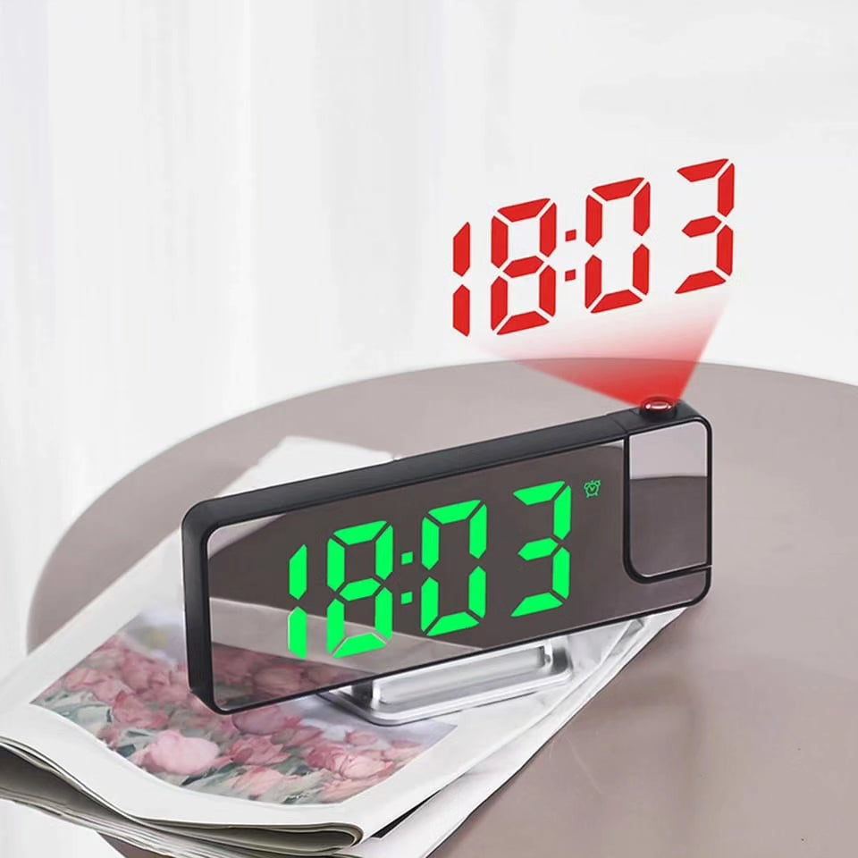 180° Projection Led Digital Clock with Alarm