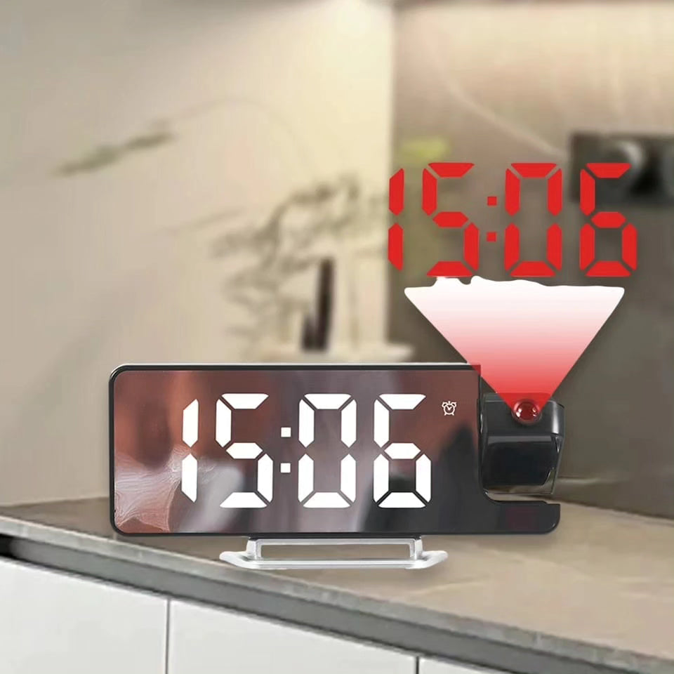 180° Projection Led Digital Clock with Alarm