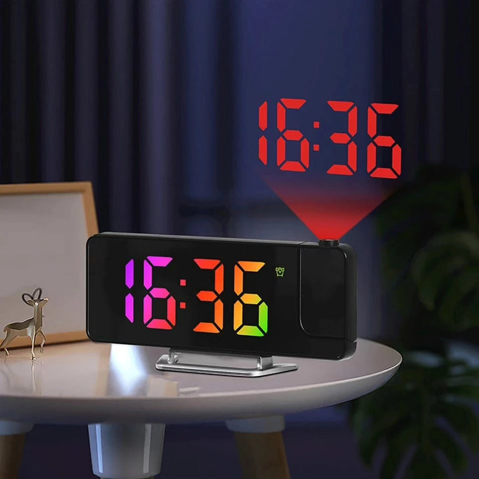 180° Projection Led Digital Clock with Alarm