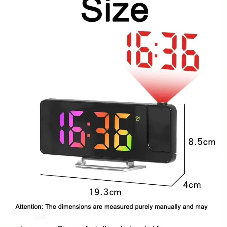 180° Projection Led Digital Clock with Alarm