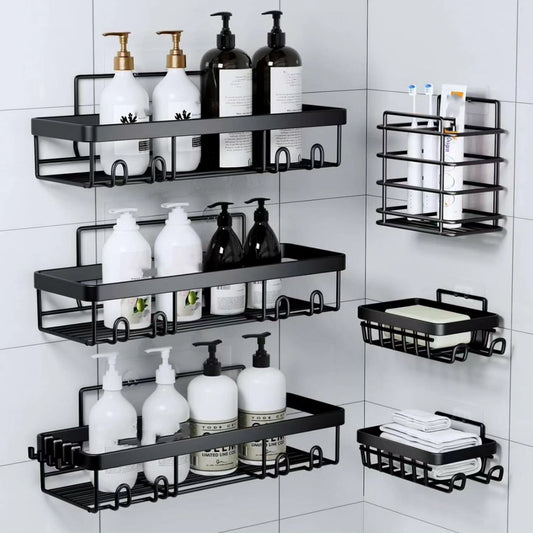 6 Pack Shower Shelves Caddy Set