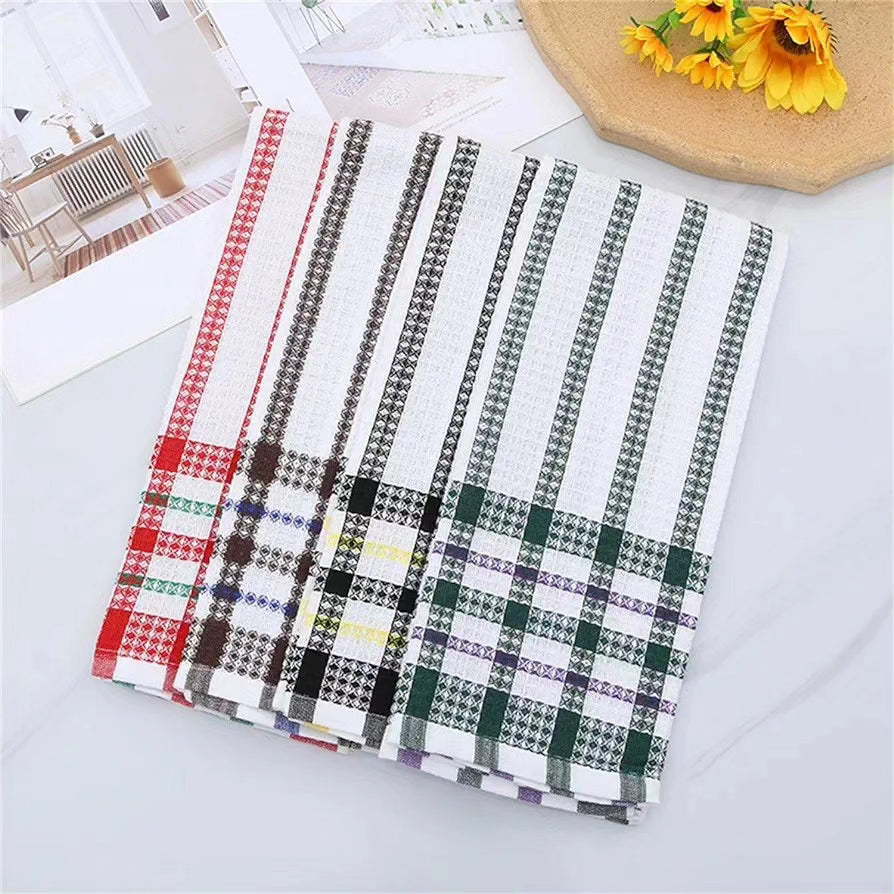 4Pcs Set Cotton Bright Large Tea Towels