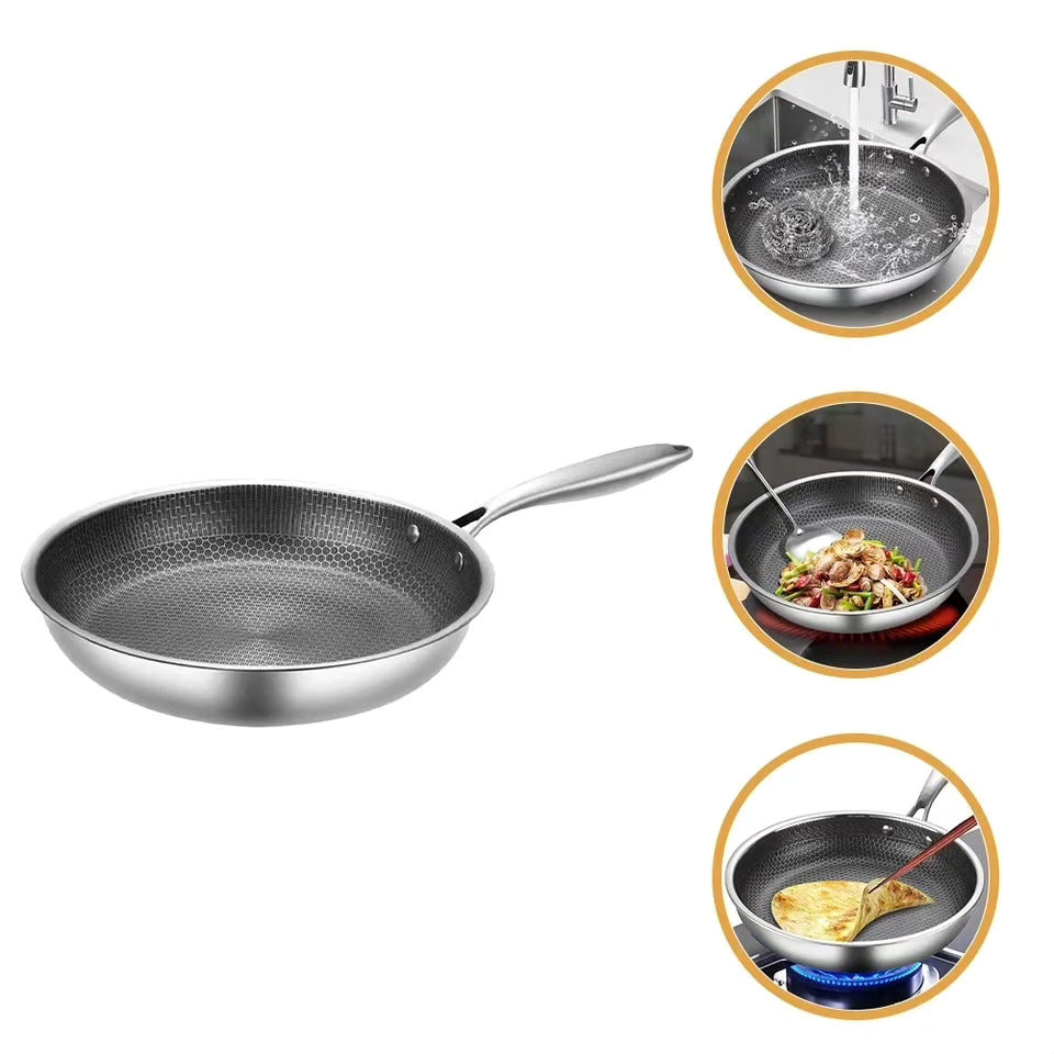 Stainless wok pan