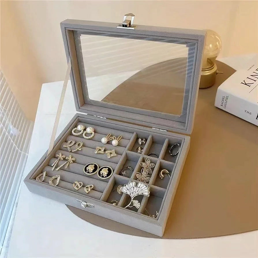 Jewelry Case with Glass Cover