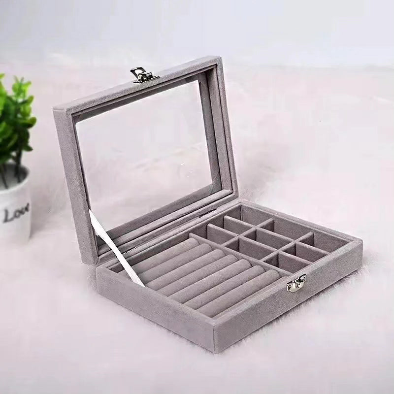 Jewelry Case with Glass Cover