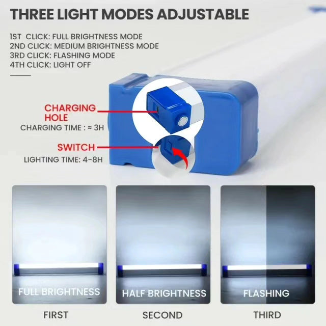 15cm Portable Led Rechargeable Tube