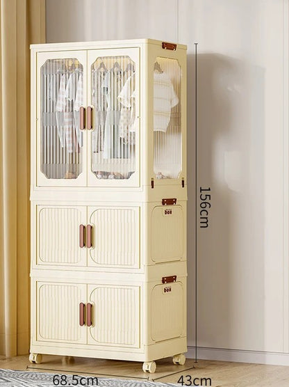 Stackable 3 Level Plastic Wardrobe/Closet.