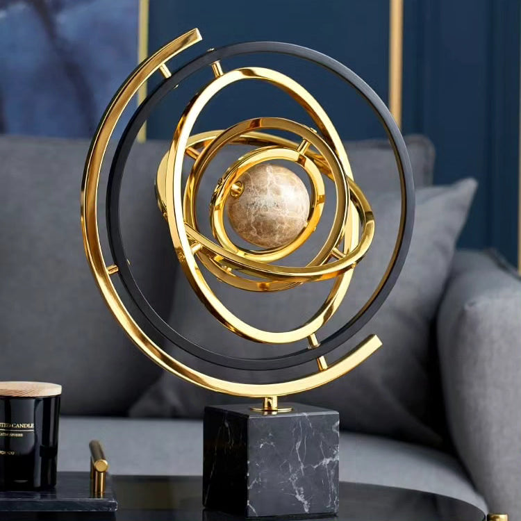 Statue Globe Decor