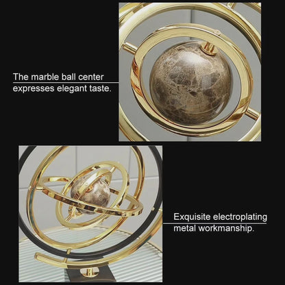 Statue Globe Decor