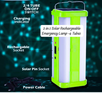 Rechargeable solar emergency lamp