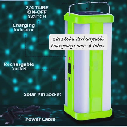 Rechargeable solar emergency lamp