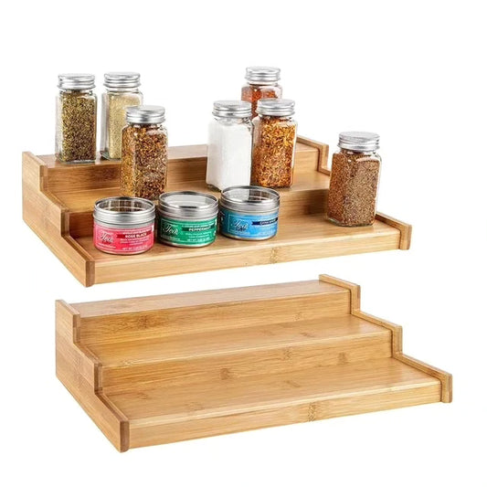 Bamboo spice rack