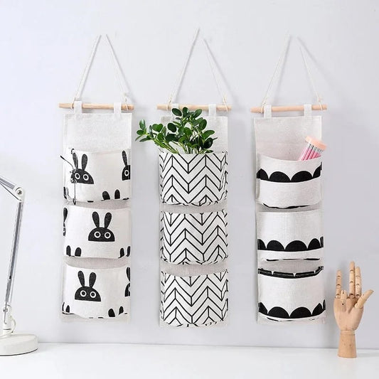 3 Pocket Wall Hanging Storage Bag