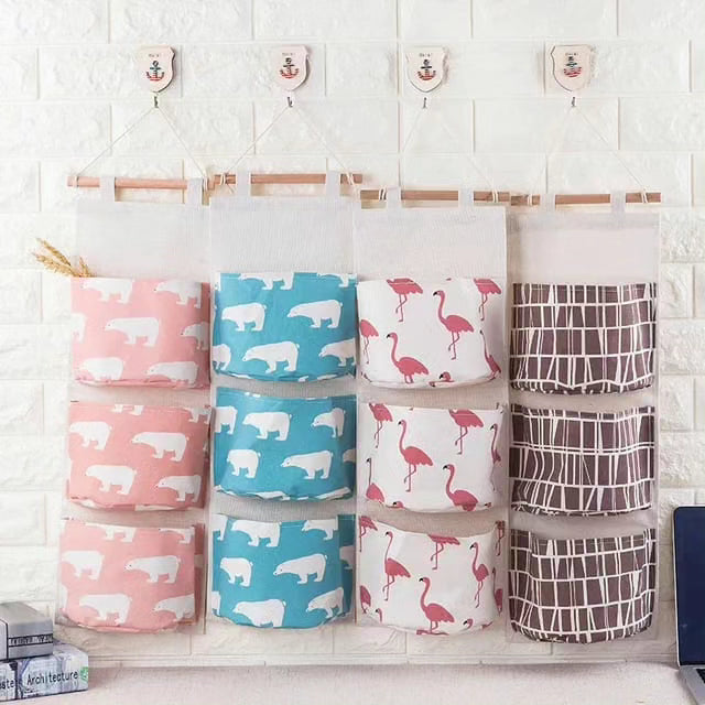 3 Pocket Wall Hanging Storage Bag