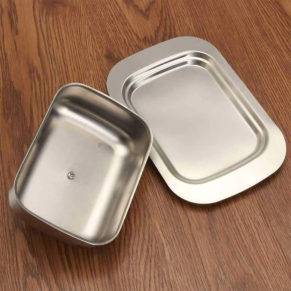 Stainless butter dish