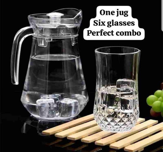 Perfect Combo 1 Jug + 6 Glasses